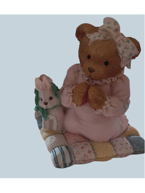 NIB Cherished Teddies Patrice Figurine Pink Brown 911429